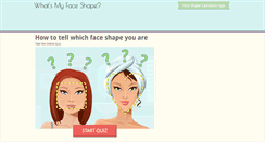 Desktop Screenshot of face-shape.com